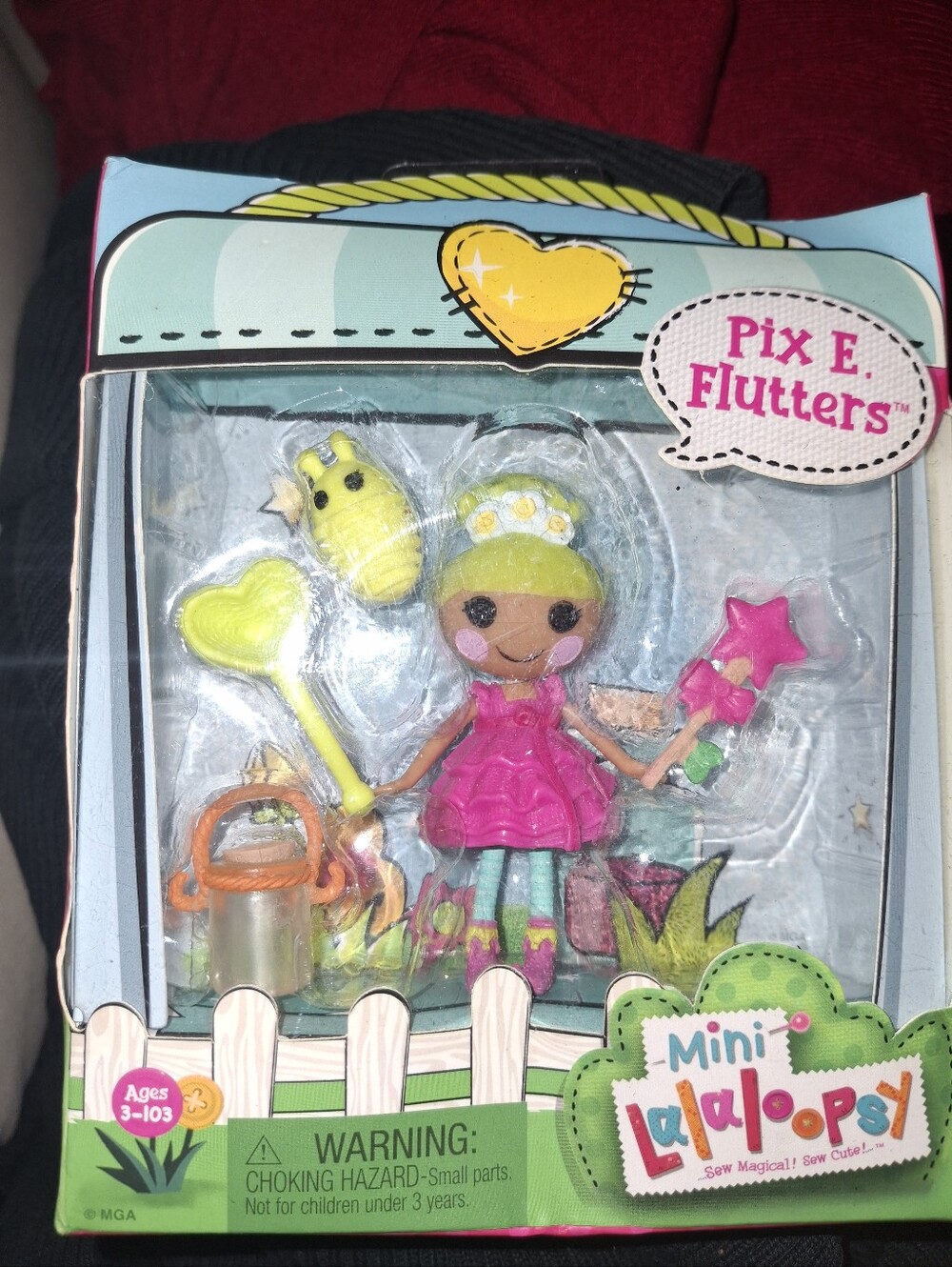 Lalaloopsy Pix E. Flutters Mini Doll - Pink and Yellow